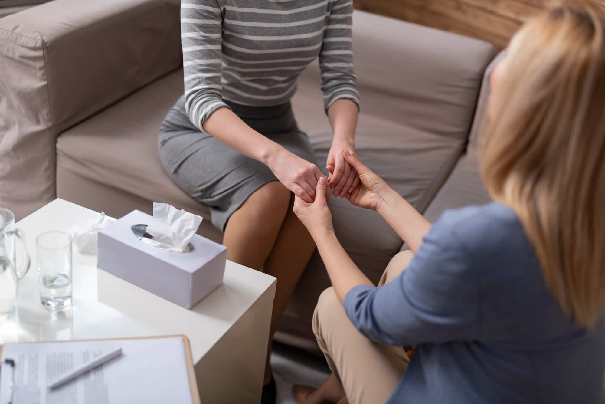 supportive family member getting their loved one into rehab